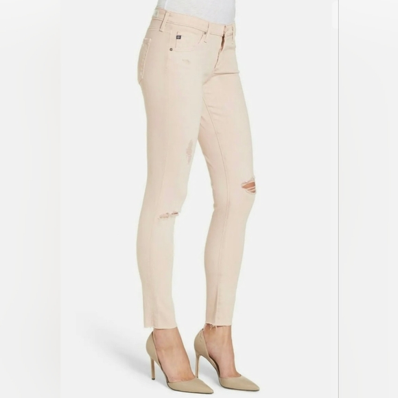 Ag Adriano Goldschmied The Legging Ankle Super Skinny Jeans Distressed - pink - Picture 2 of 7